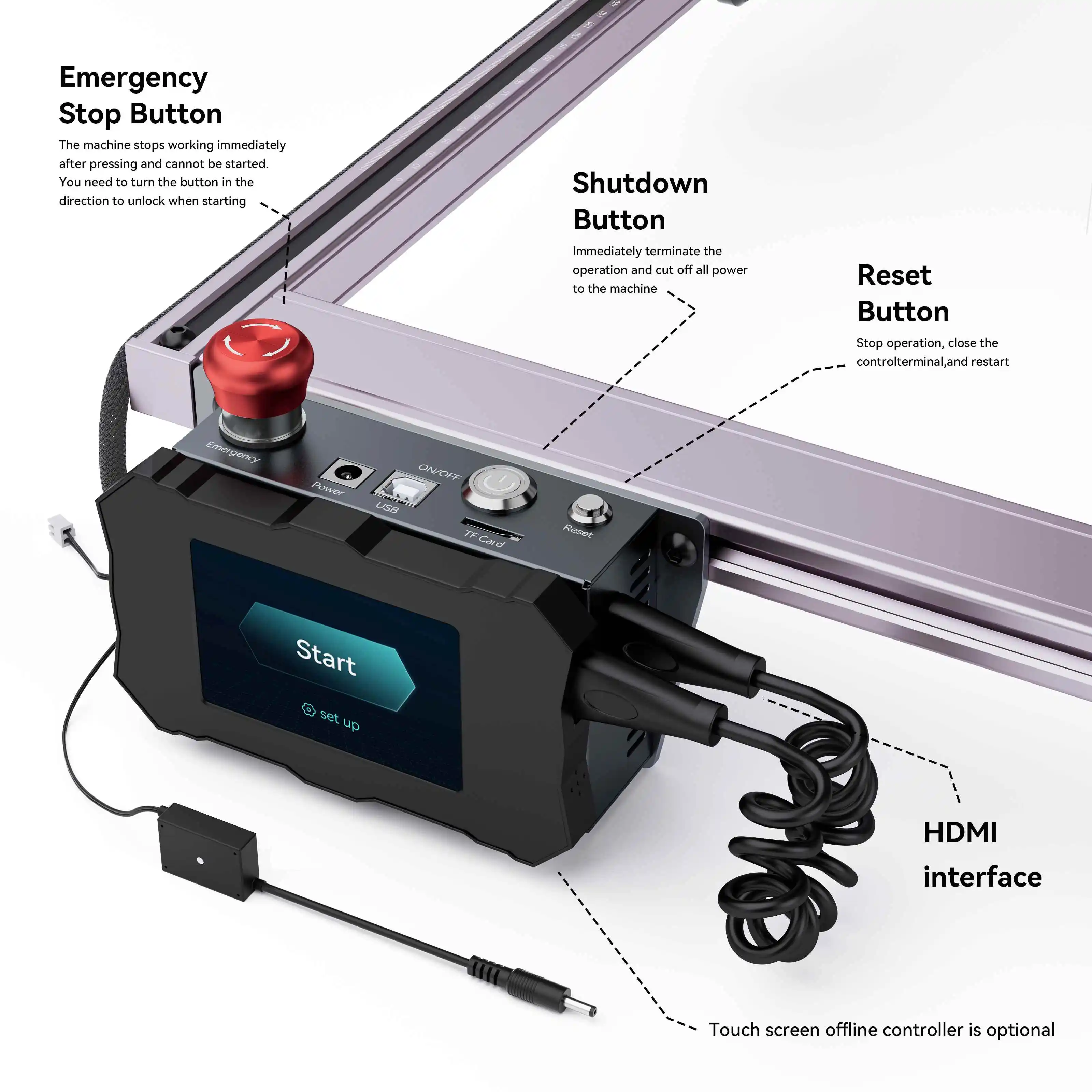 Atomstack AIC1 Auto Air Assist System For A5 X7 A10 S10 X20 S20 A20 X30 A30 S30 Pro Laser Engraving Machine Cutter