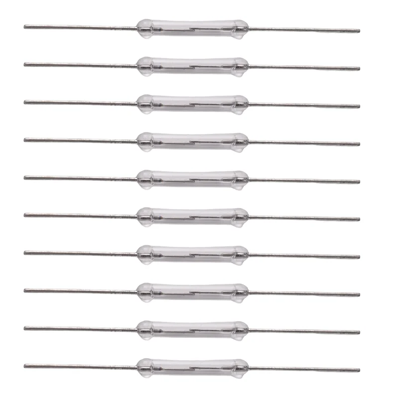 

【HAPPYH】10 шт. герконовый контакт 14 мм х 2 мм миниатюрный герконовый контактный переключатель длиной 44 мм