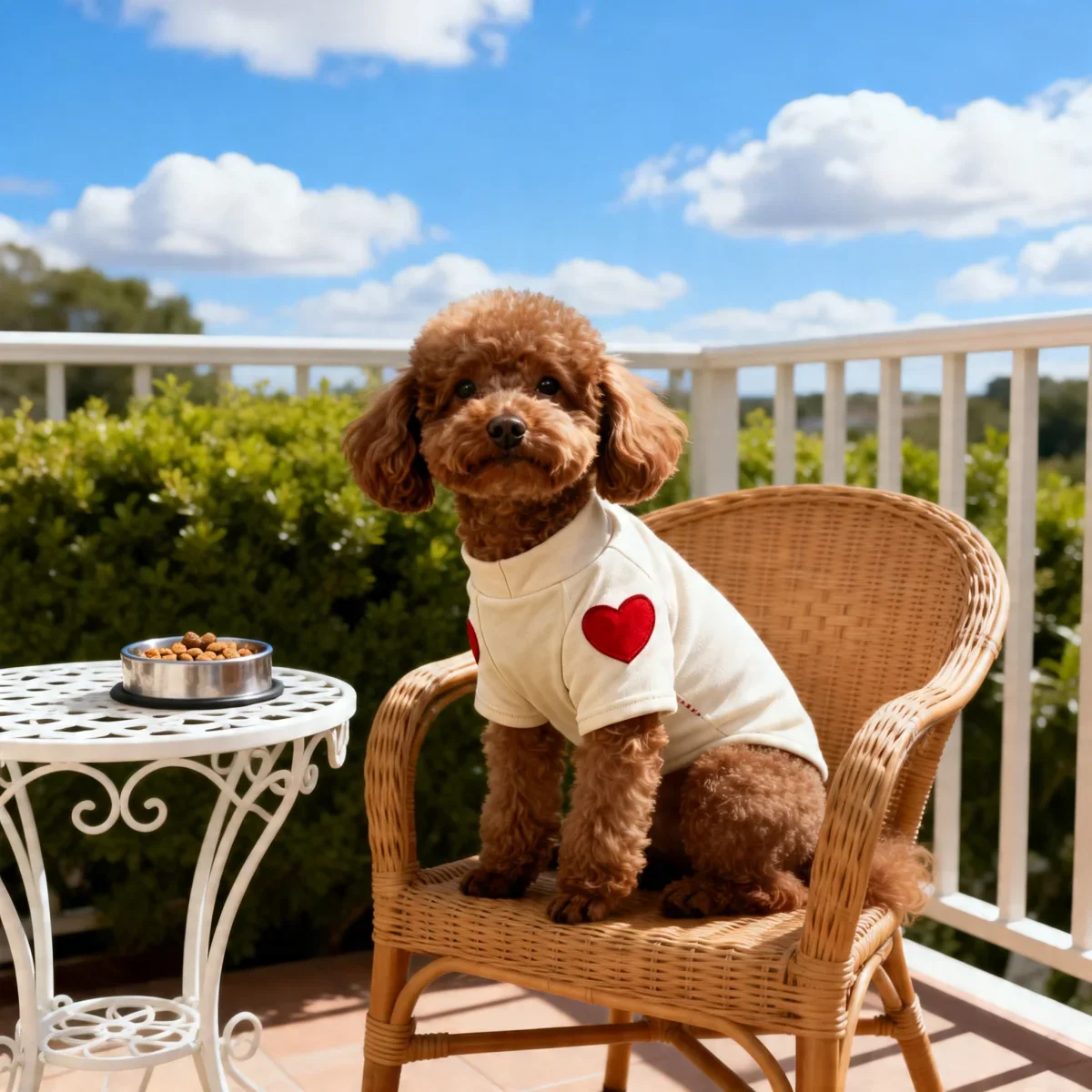 1 Stück Haustierkleidung, Liebespullover für Hunde und Katzen, für Teddy, Welpen, mittelgroße Hunde, Teddy-Herz-Sweatshirt, Welpen-Outdoorkleidung – Detail 6