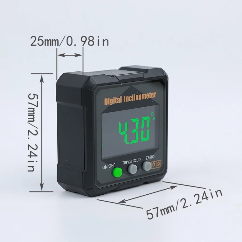 Digital Inclinometer with IP54 Rating and Large LCD Screen for Precise Tilt Measurement in Construction and Survey
