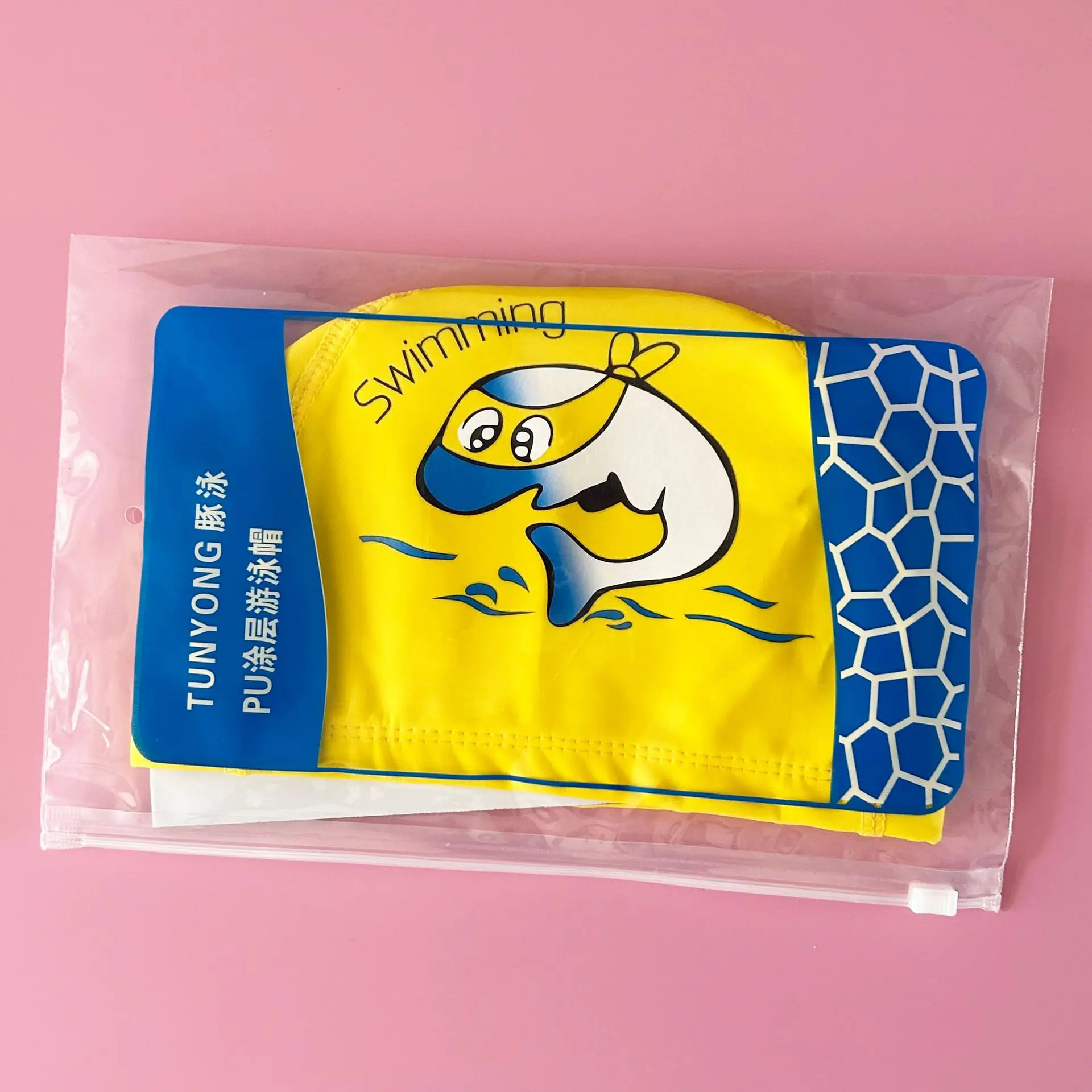 الأطفال الاطفال مطاطا بولي PU الكرتون قبعة السباحة السباحة بركة المياه الرياضة حماية آذان قبعة السباحة الاستحمام القبعات قبعات بنين بنات