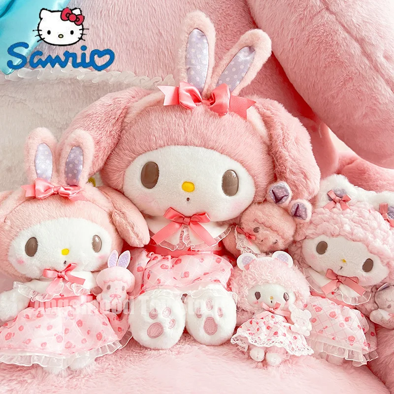 

Оригинальная плюшевая игрушка Sanrio для пианино My Melody из серии «Мой милый пианино», плюшевая брошь в виде плюшевого плюша, брелок