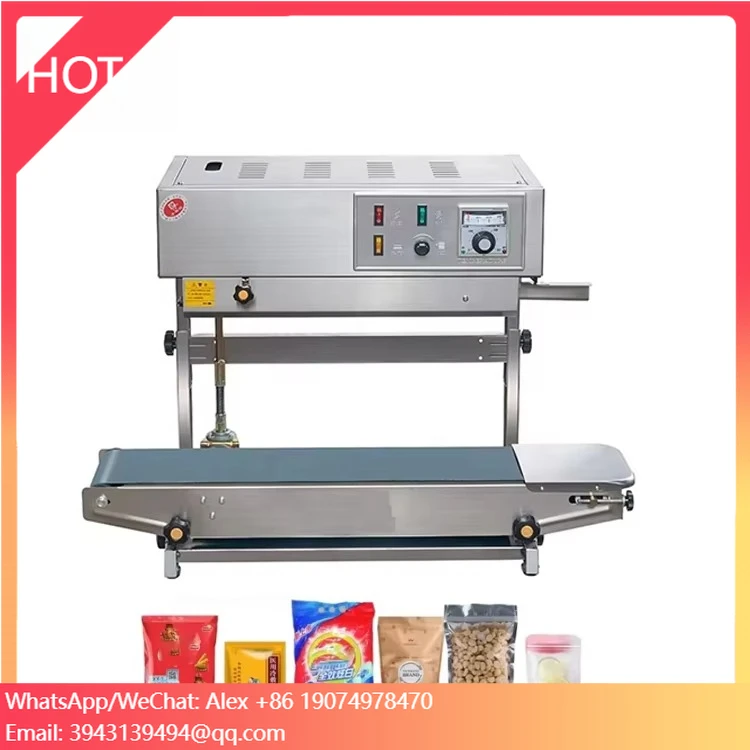 

DBF900 FR900 Stainless Steel 700W Horizontal Type Poly Plastic Bags Sealing Machine Vertical Continuous Band Sealer Machines