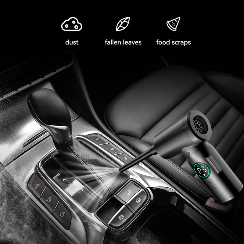 

Portable Compressed Air Duster Vacuum Cleaner 2 in1 Air Blower Vacuum Cleaner Cordless Duster Blower For Car Keyboard Computer