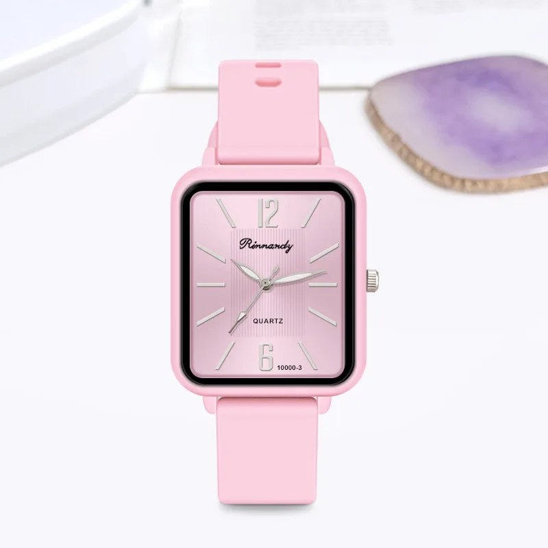 Fashion Lady Hot Sales Watches Leisure Black Watch Simple Women Quartz Watch Sports Silicone Strap Ladies Clock Wristwatches