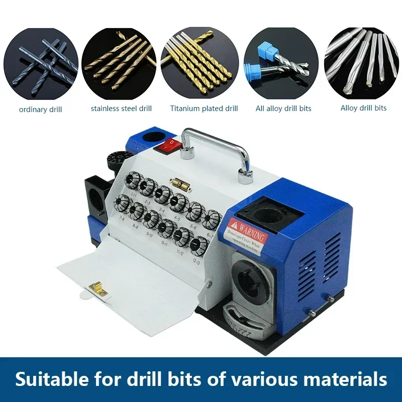 220V/180W Portable Electric Drill Bit Grinder High-Precision Integrated Drill Bit Sharpener/Grinder