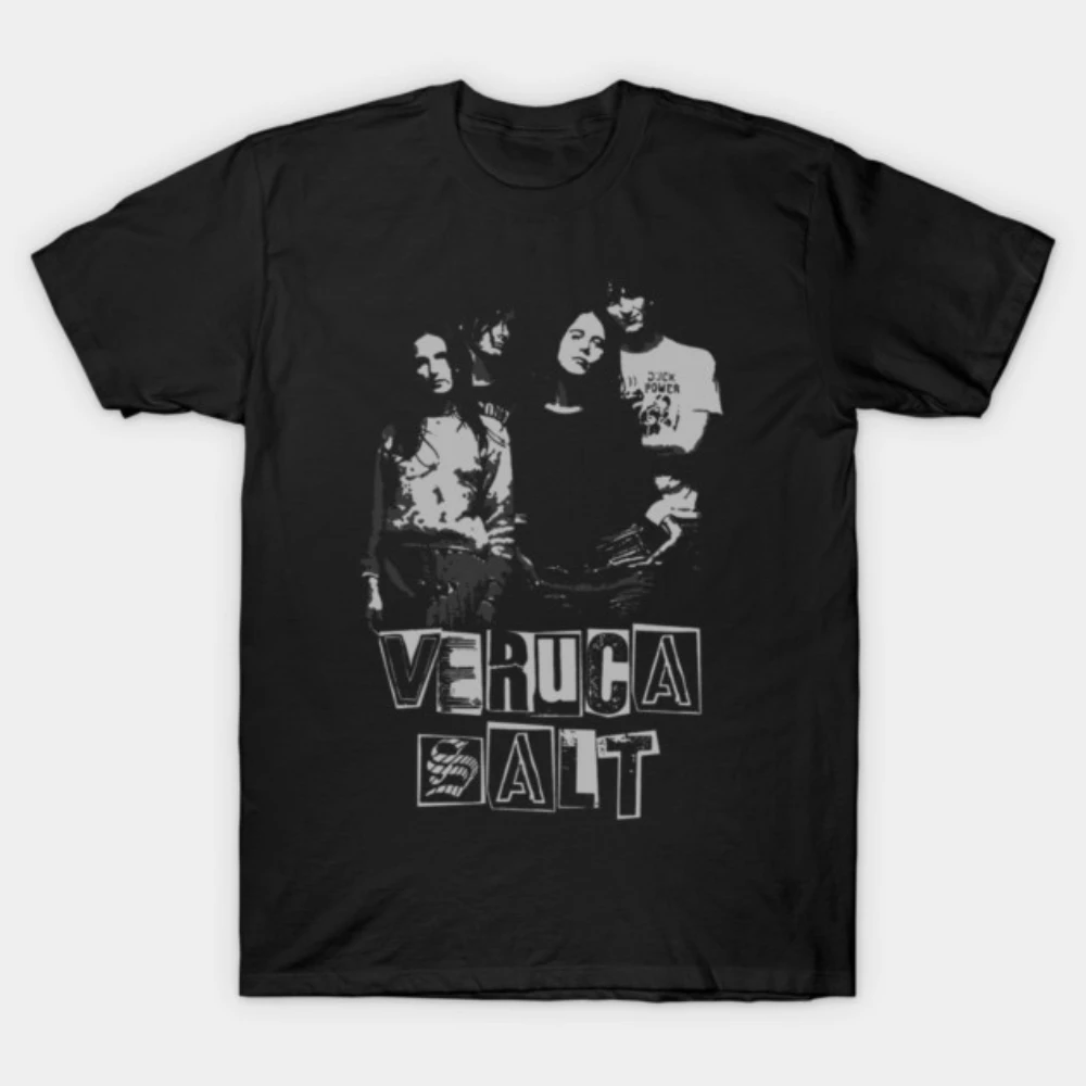 Men Women Cotton T Shirt Veruca Salt Band Print Casual Streetwear 90s Grunge Music Tee For Alternative Rock Fans