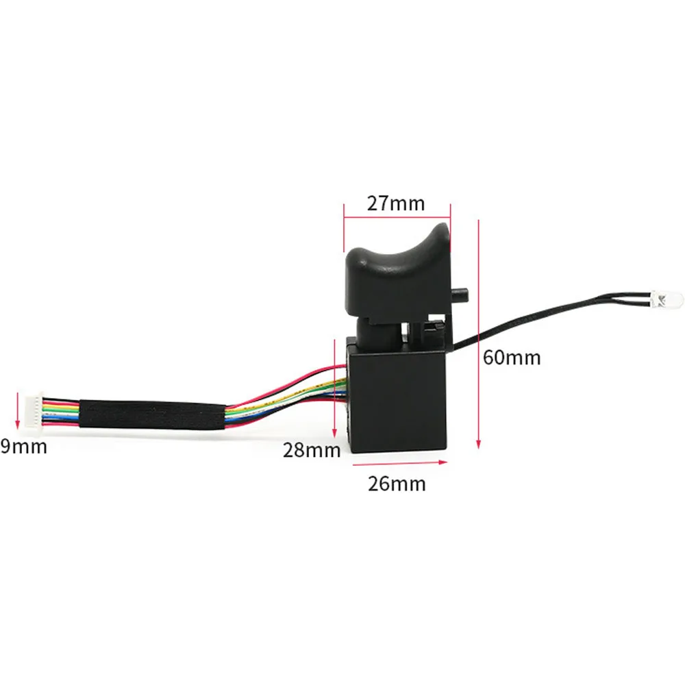 Interruptor de controlador de velocidad de llave eléctrica sin escobillas, regulación de velocidad de 8 cables, interruptor de avance y retroceso, 2016/169