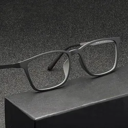 High Quality Pure Titanium Men Anti Blue Light Presbyopia Eyewear Reading Glasses with Diopter 100 150 200 250 300 350 400