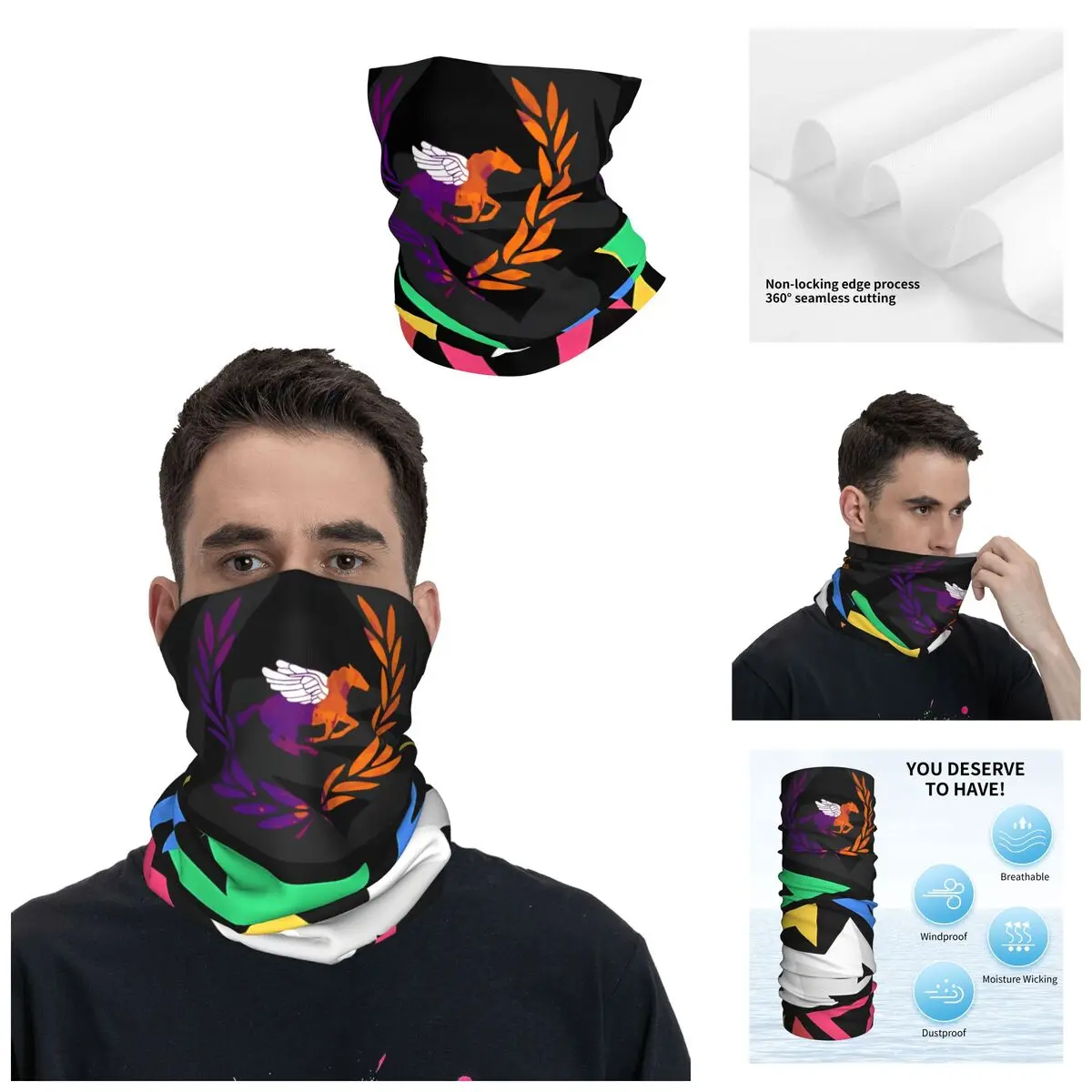 Masterful Bandana Neck Cover Printed Motor Motocross percy jackson & the olympians Face Scarf Balaclava Cycling Unisex Adult