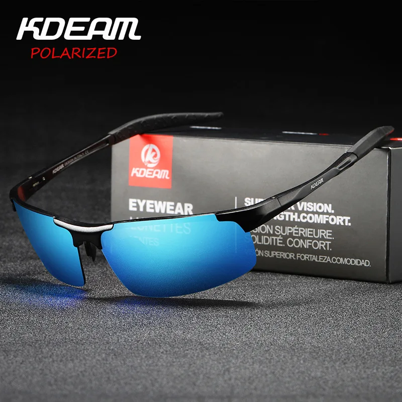 

KDEAM Designer Aluminum Magnesium Sunglasses Polarized Fashion High Quality Glasses Driver Driving Goggles Shades For Men/Women