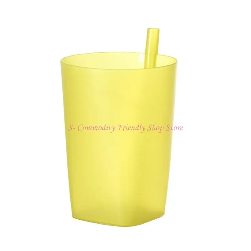 

85AE Candy Color Sippy Cups Water Practical Large Capacity Straw Cups for Children