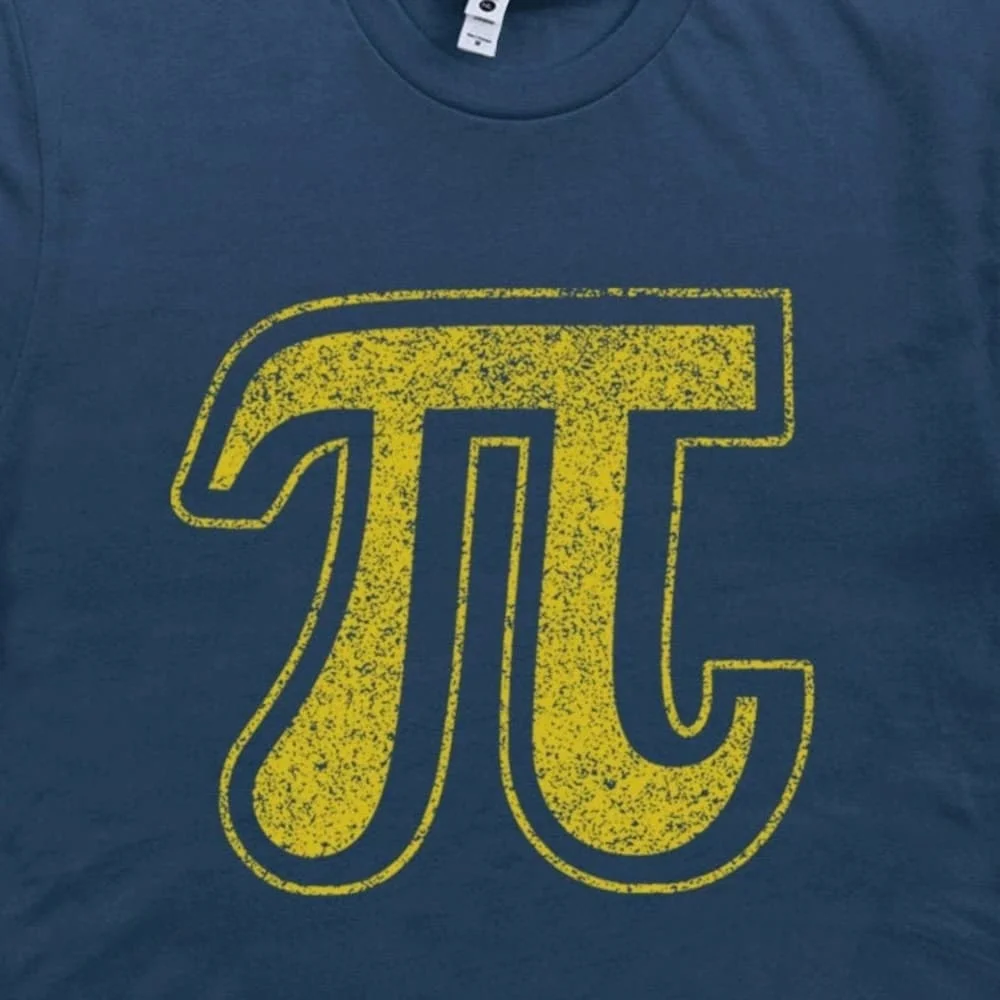 Pi Symbol T Shirt Math Geek Vintage Pie Mathlete Cool Science Engineer