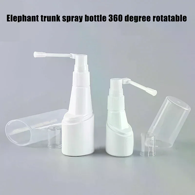 Botella pulverizadora basculante de 25/50ml, botella con bomba de nariz de elefante, botella lateral, botella de plástico para líquidos, rotación separada, embotellado en aerosol 360