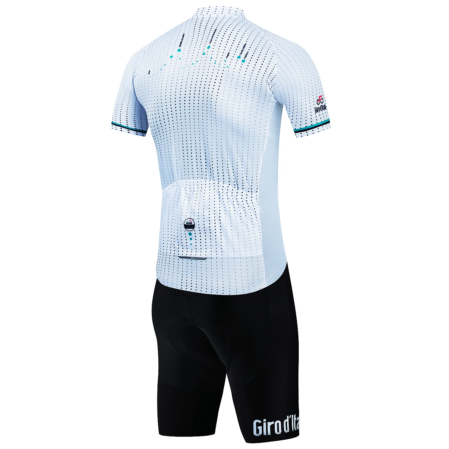 Tour De Giro D'ITALIA Radsportbekleidung Ropa Ciclismo Hombre Weißes Kurzarm-Radsportset MTB Bike Uniforme Maillot Ciclismo – Detail 4