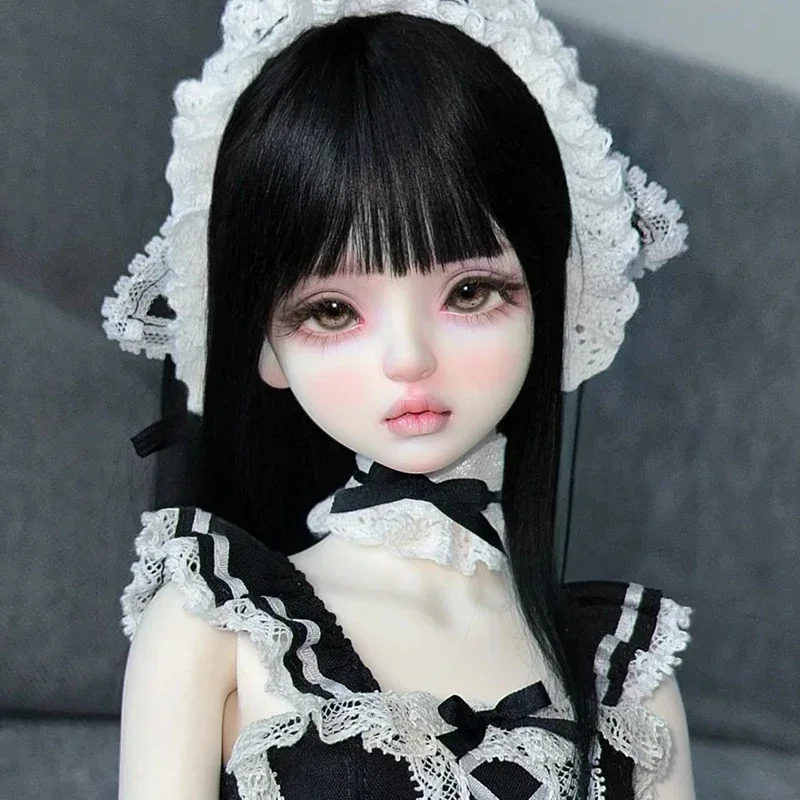 새로운 sd bjd 인형 1/4 aikou 사랑스러운 소녀 세트 메이크업, 고품질 관절 이동식 인형, 새로운 장난감