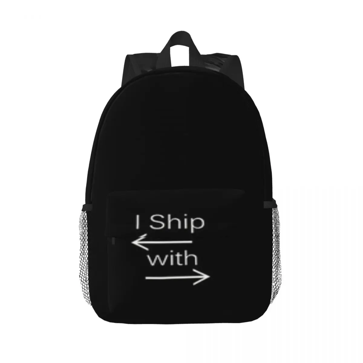 I Ship It (white text) New Fashionable Backpack Pattern School Bag Print Lightweight Backpack 15inch