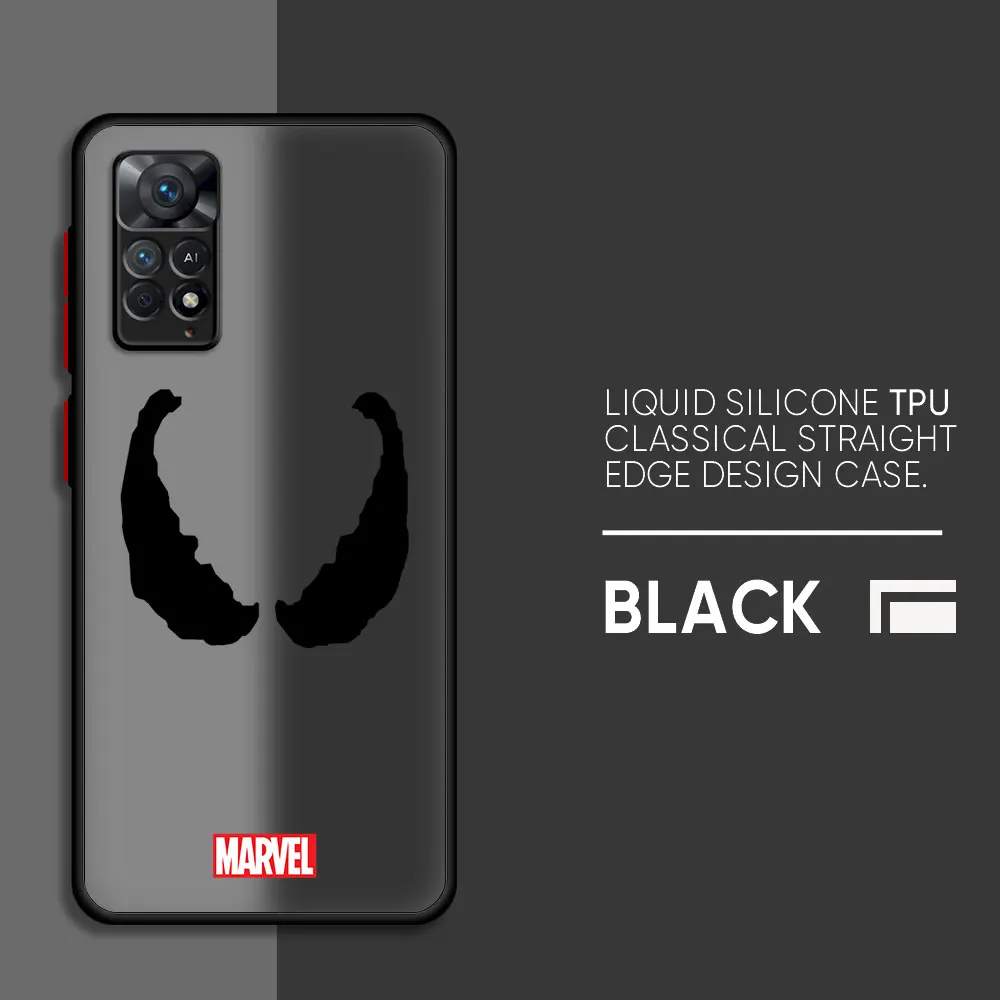 Marvel Spiderman VENOMเคสโทรศัพท์สําหรับXiaomi Redmiหมายเหตุ 12S 9T 11 Pro 11T 9 11S 9S 10S 10 Pro 12 13 Pro 11 12 นุ่ม