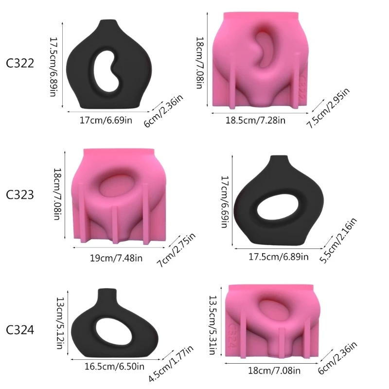 Flower Pot Silicone Mold Nordic Concrete DIY Craft Plaster Epoxy Resin Vase Mold