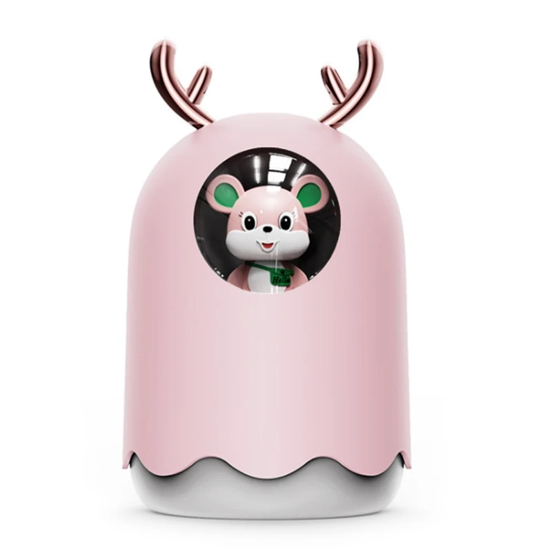 

Ultrasonic Air Humidifier Adorable Pet Ultrasonic Cool Mist Aroma Air Oil Diffuser Nano Spray Romantic Colors