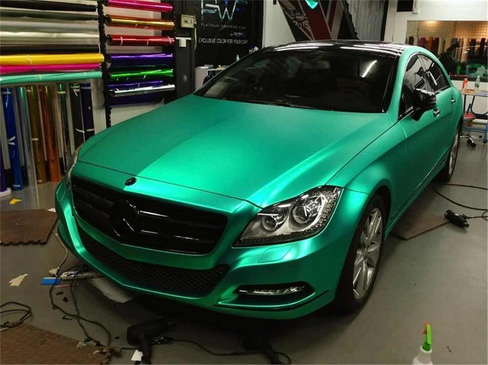 Mehrere Farben Ice Metallic Matte Chrome Vinyl Car Wrap Film mit Air Release Satin Auto Aufkleber Folie – Detail 20