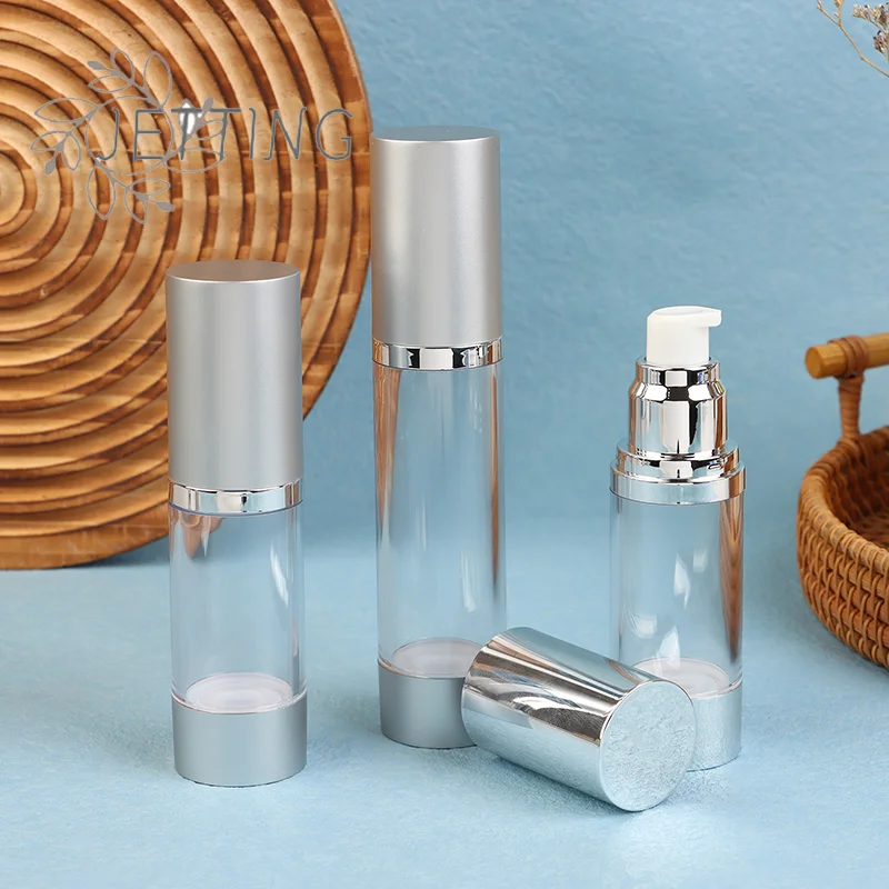 حار 15/30/50 مللي الأشعة فوق البنفسجية زجاجة محلول الفضة فارغة زجاجات مضخة تفريغ المحمولة كريم وجه الأساس الرش زجاجة مستحضرات التجميل رذاذ