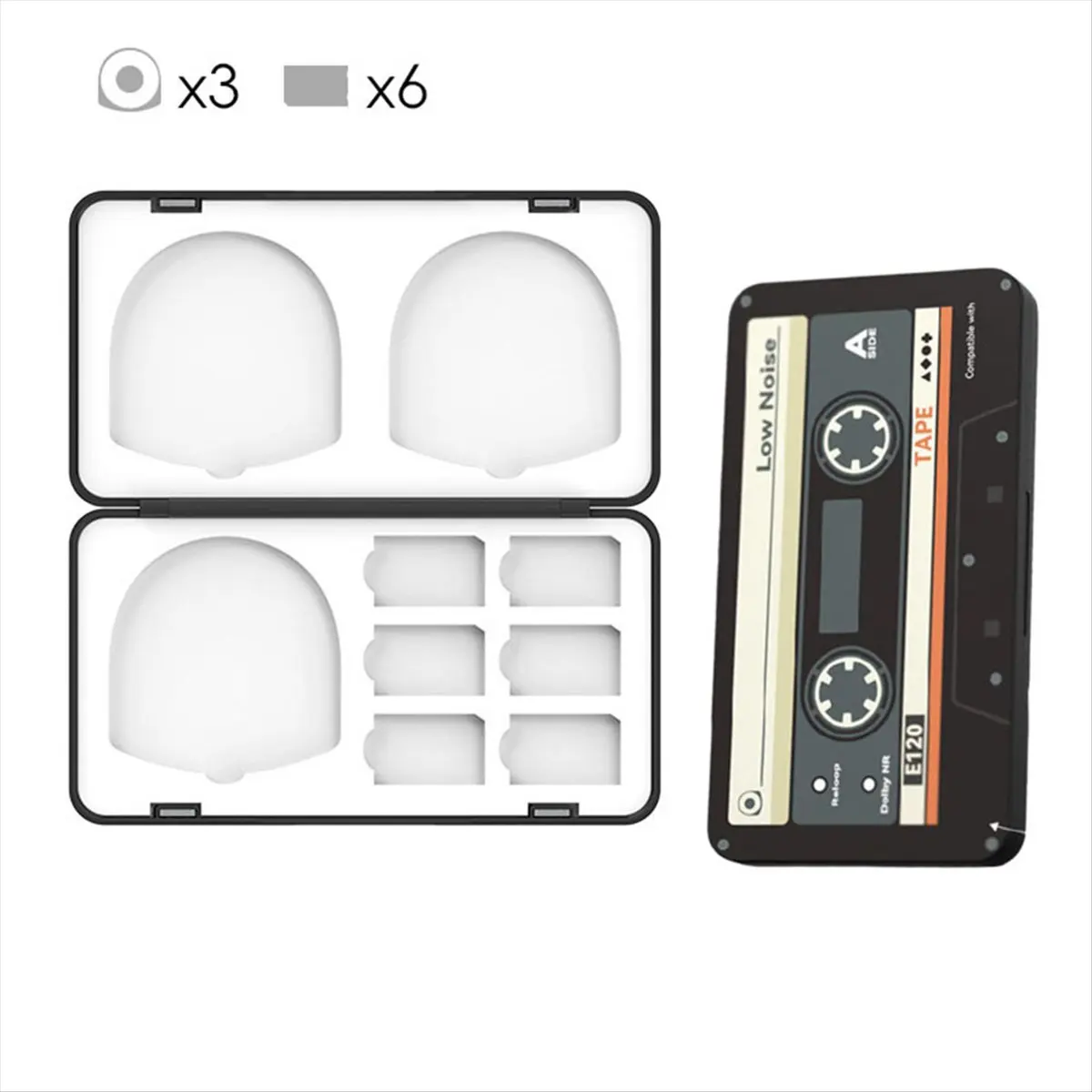 DT1577 Mon.Game Cards Storage Case for 1000 2000 3000 Memory Stick M2/MS Pro Duo Holder Retro Protective Organizer