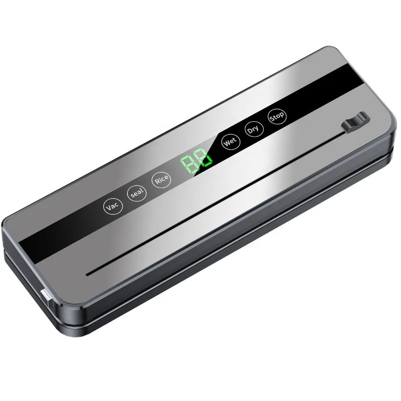 

Professional household food vacuum sealing machine automatic kitchen wet and dry extraction power supply
