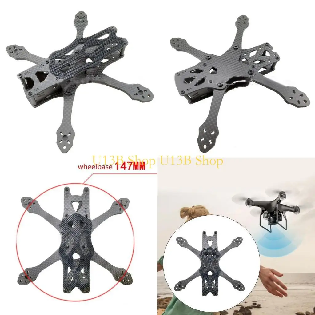 

U13B Набор рамок для гоночных самолетов DIY Рамка из зубочисток для гоночных самолетов FPV