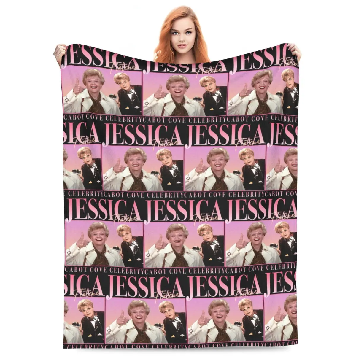 Movie Murder She Wrote Jessica Fletcher Blankets Flannel Sofa Throw Blanket Lightweight for Home Bedroom Throws Bedspread Quilt