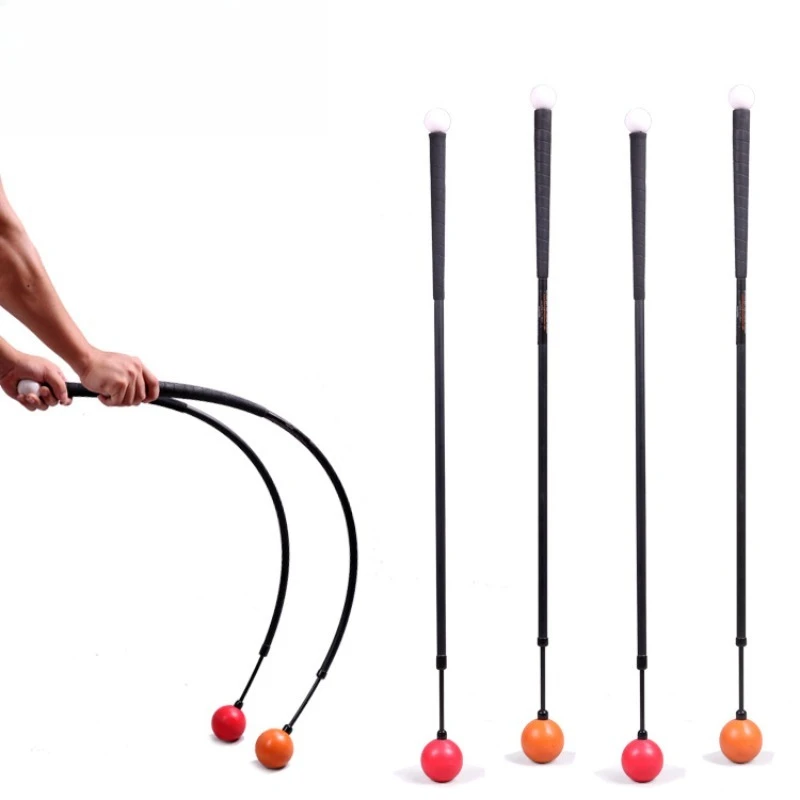 Golf Swing Trainer Stick, Flexible Shaft Practice Rod, Golf Swing Training Accessory