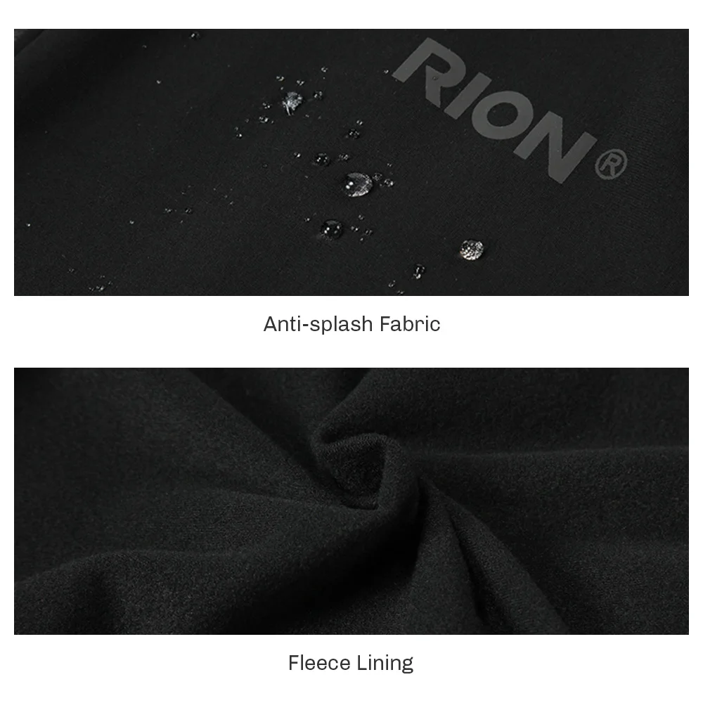 RION Winter Man Cycling Jersey MTB Jerseys Road Bike Shirts Bicycle Clothing Long Sleeve Motorcross T-Shirt Windbreaker Fleece