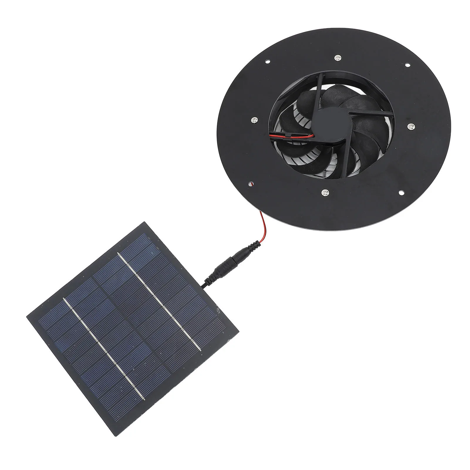 Solar Powered Exhaust Fan 10W Solar Panel High Efficiency Low Noise Solar Ventilation Fan for Greenhouse Pet Houses Solar Fan