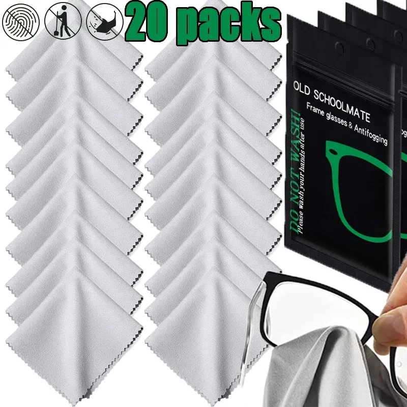 

Flannelette Eyeglasses Anti-fog Wiping Cloth Reusable Independent Pack Glasses Lens Clothes Phone Computer Screen Cleaning Wipes