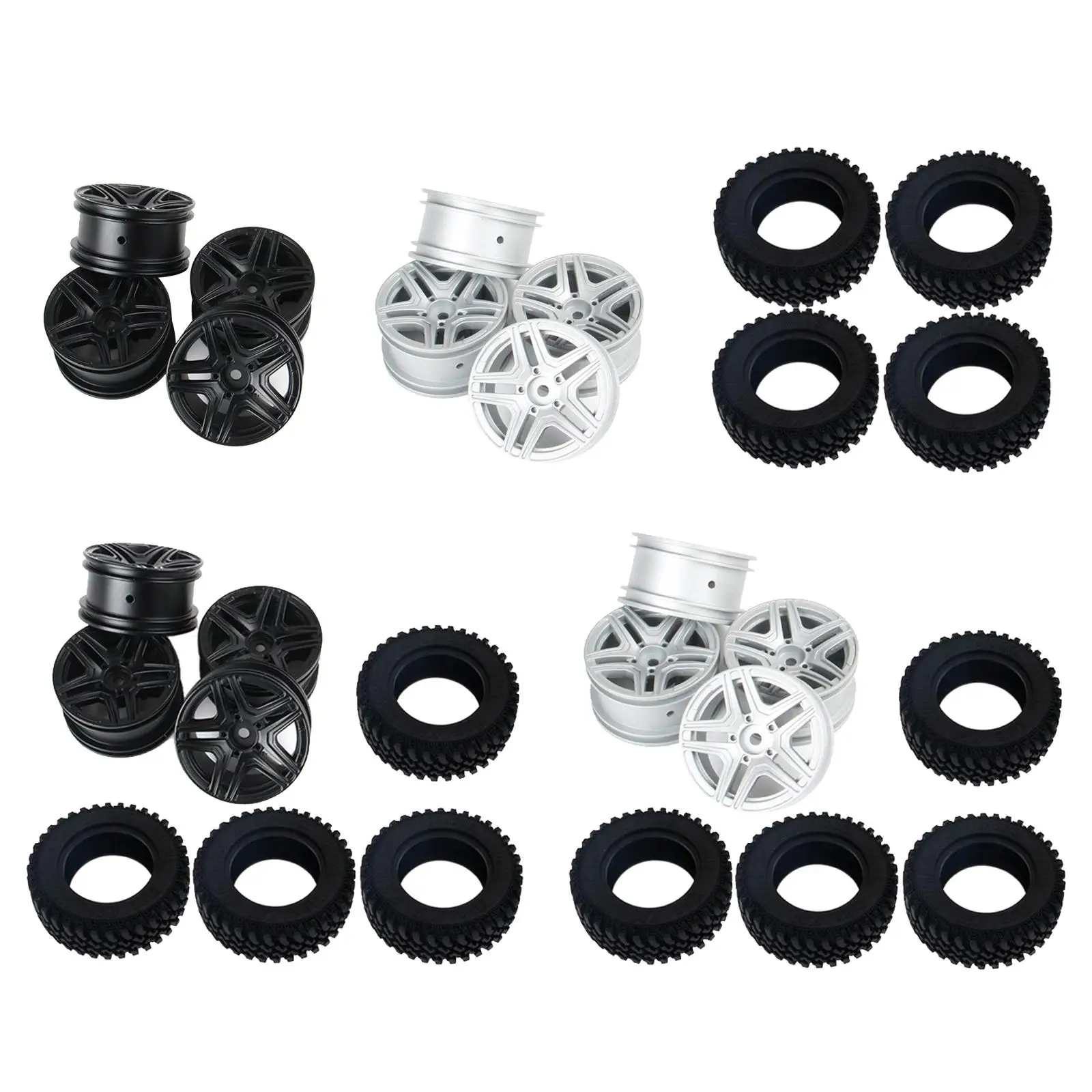 

4pcs/set Upgrade Wheel Rim for MN86 1:10 1:12 Scale 2.4G 4WD RC Rock Accessories Parts