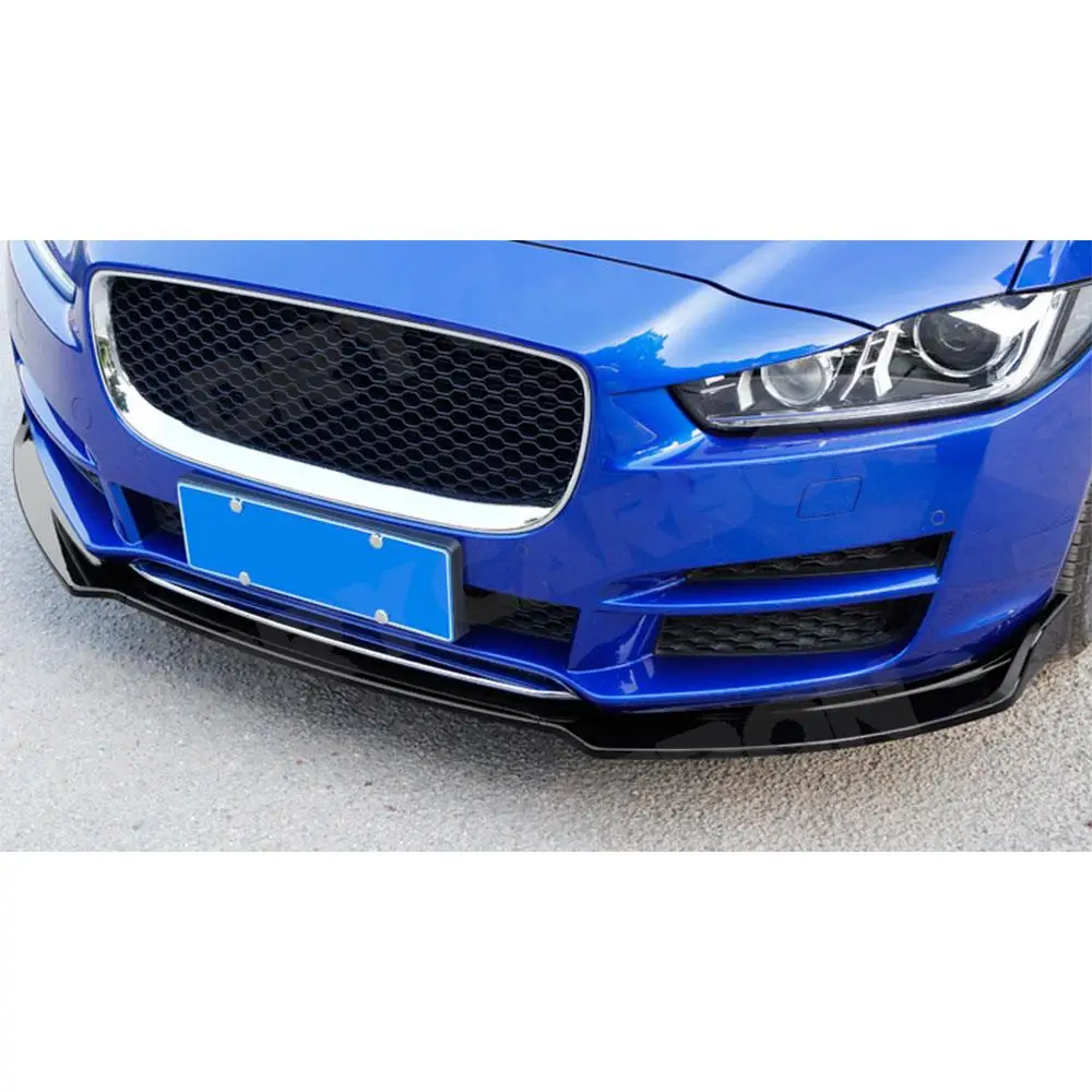 For Jaguar XE 2017 2018 Bumper Chin Shovel Guard Bodykits Accessories Car Front Bumper Lip Spoiler Splitters