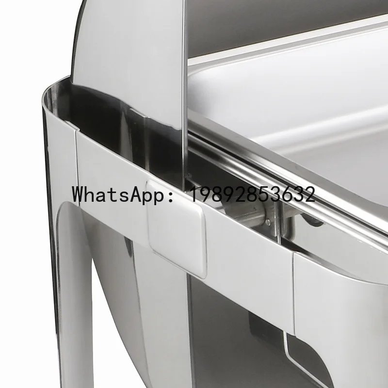 ZF Commercial Stainless Steel Buffet Stove, Special Insulation Stove, Alcohol Heating, Electric Heating, Full Flip Cover Hotel