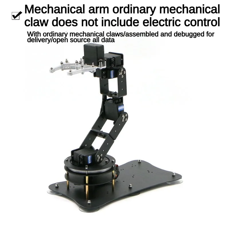 6 Dof Manipolatore di rotazione del braccio robotico Artiglio metallico Artiglio flessibile Analisi della cinematica PID Maker Kit fai da te Braccio robot programmabile RC
