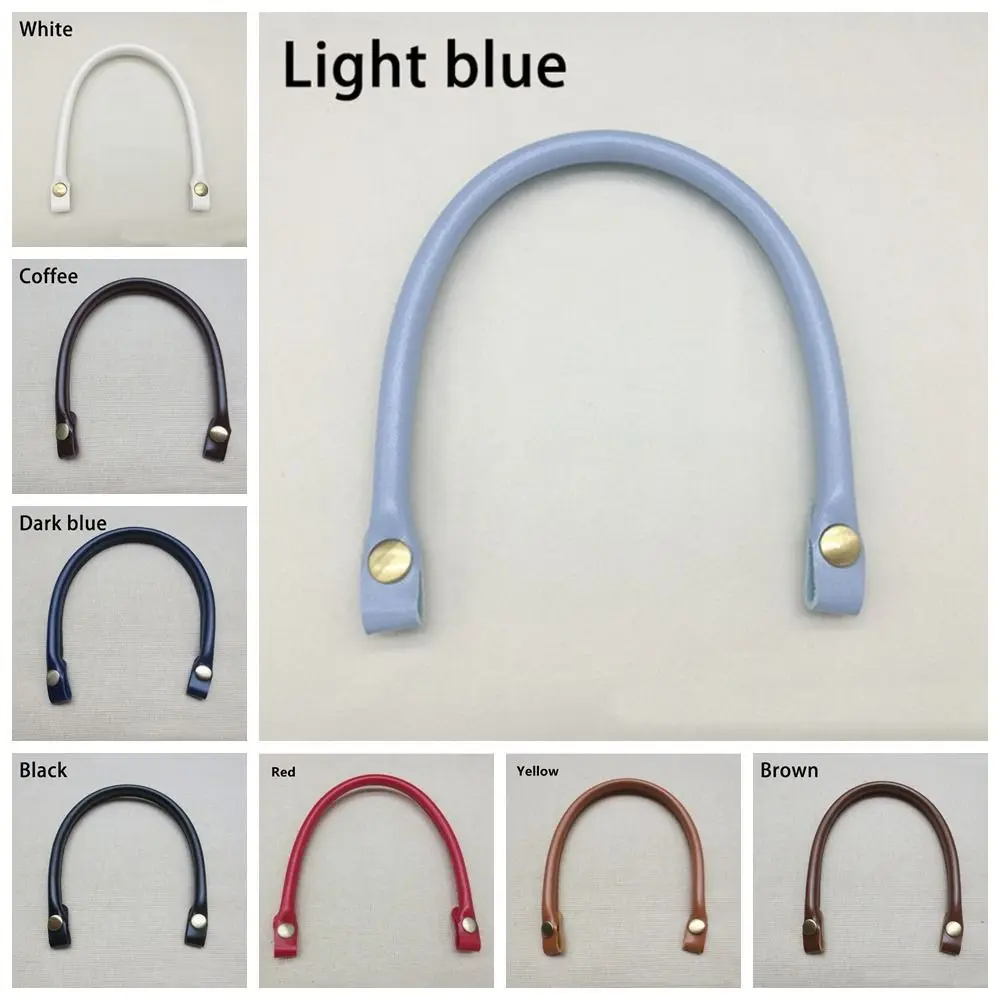 

Temperament Solid Color Bag Handles Replacement PU Leather Tote Bag Straps Bag Straps for Handbags Women
