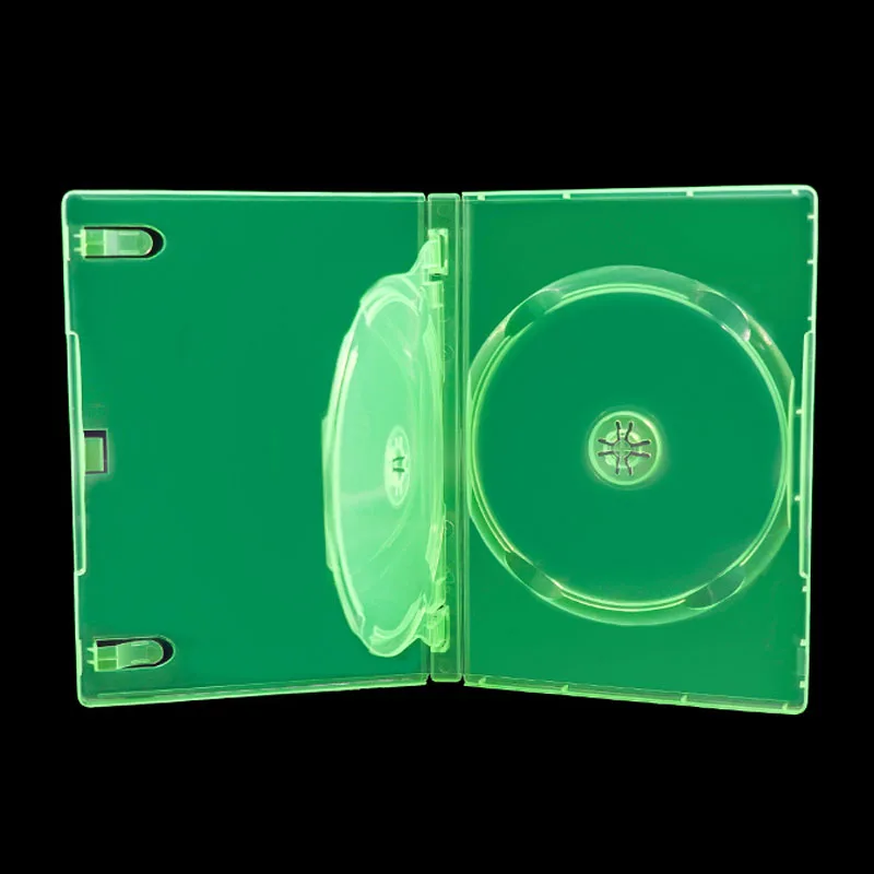 PP Plastic double disc CD box For Xbox one/360 game storage disc packaging protective Case