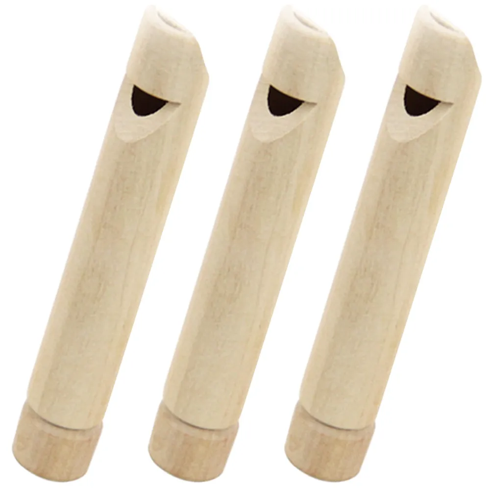3pcs Wooden Whistles for Kids – Educational Musical Toys, Brain Development & Party Favors