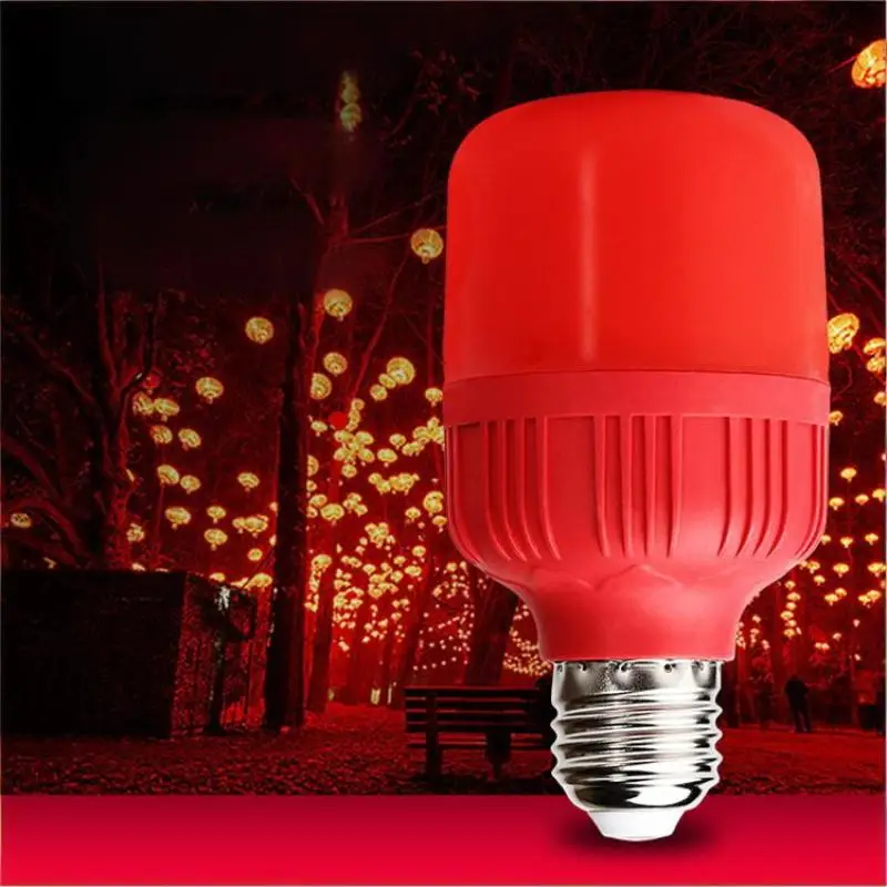 High Output Red LED Spotlight Bulb E27 B22 Base AC220V Multi Wattage Holiday Lamp Christmas Party Festival Decor Lighting Access
