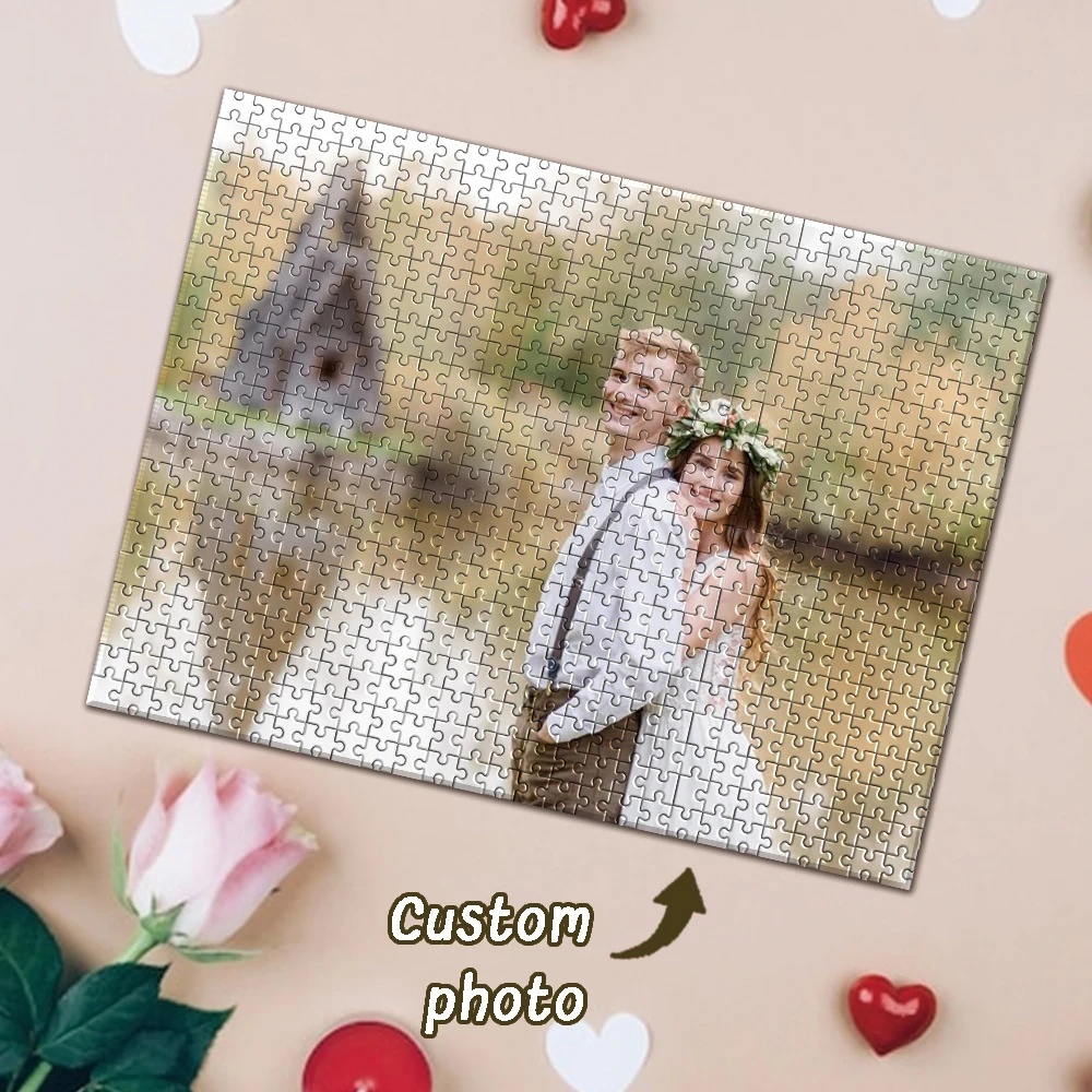 Photo Custom Wood Jigsaw Puzzle 35/300/500/1000pcs Personalized Decor for Bedroom Living Room