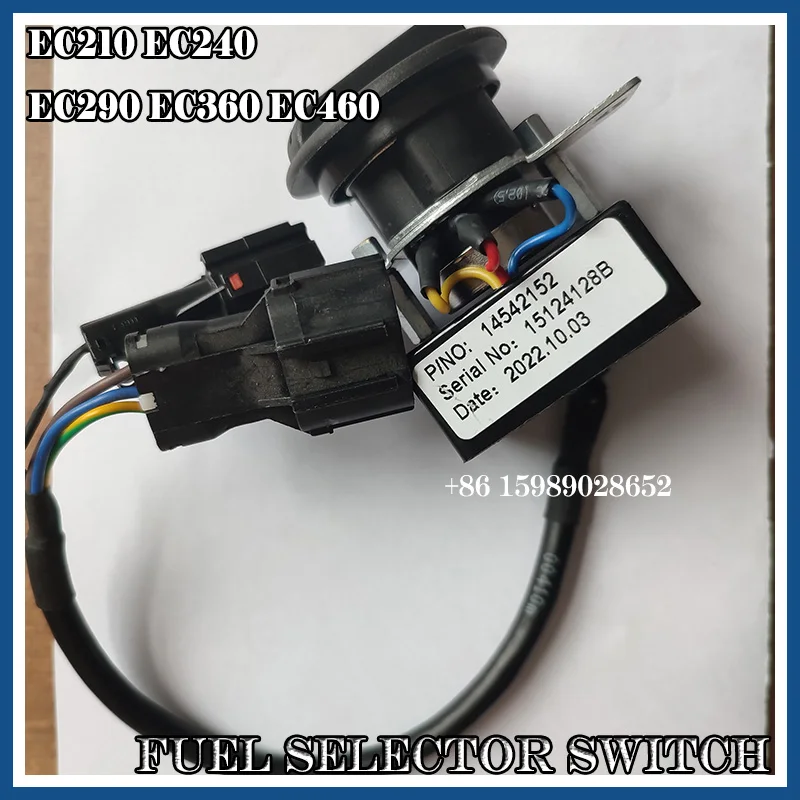 New Fuel Selector Switch 14542152 for Ec210 Ec240 Ec290 Ec360 Ec460  Excavator Parts