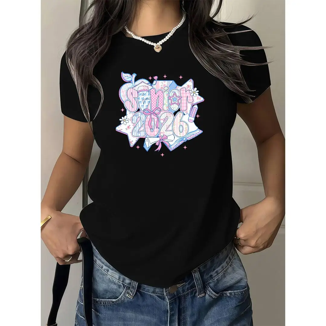 

"Senior 2026 T-Shirt for Women | Class of 2026 Graduation Graphic Tee | Cute Back To School Gift for Student"