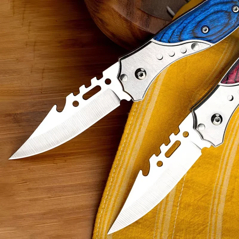 Outdoor mini pocket folding knife, portable mountaineering survival knife, high hardness multi-function EDC knife