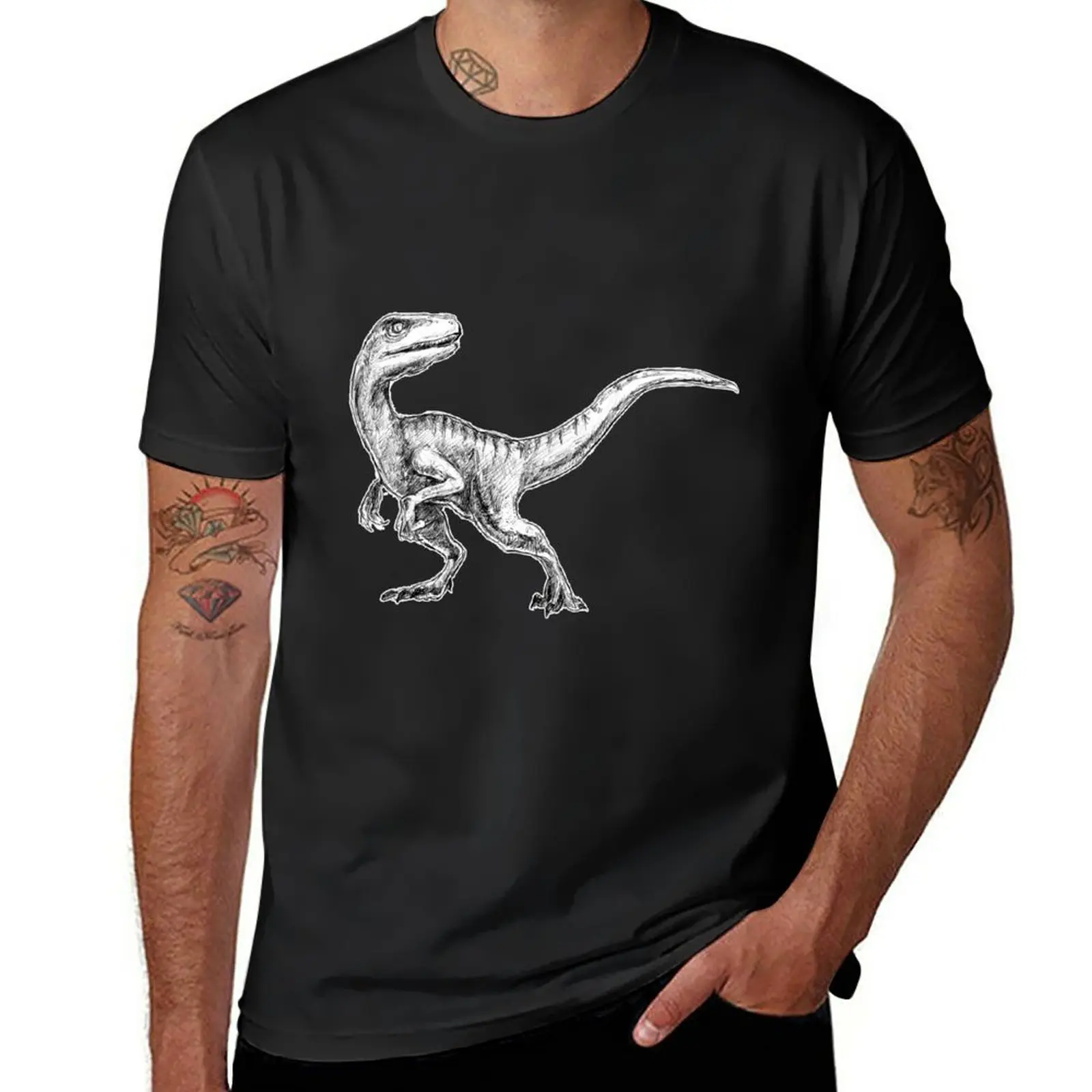 New Velociraptor T-Shirt Oversized t-shirt T-shirt for a boy sweat shirts t shirts for men