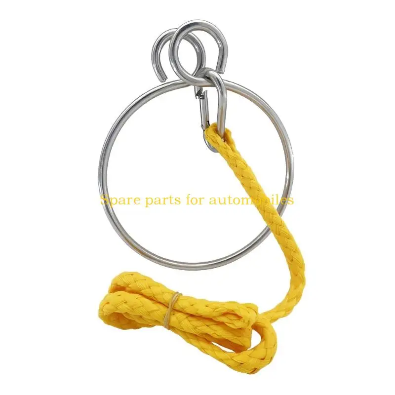 

H58F Marine Anchors Retrieving System Rings and Rope Rustproof Sailing Anchors Rings Set