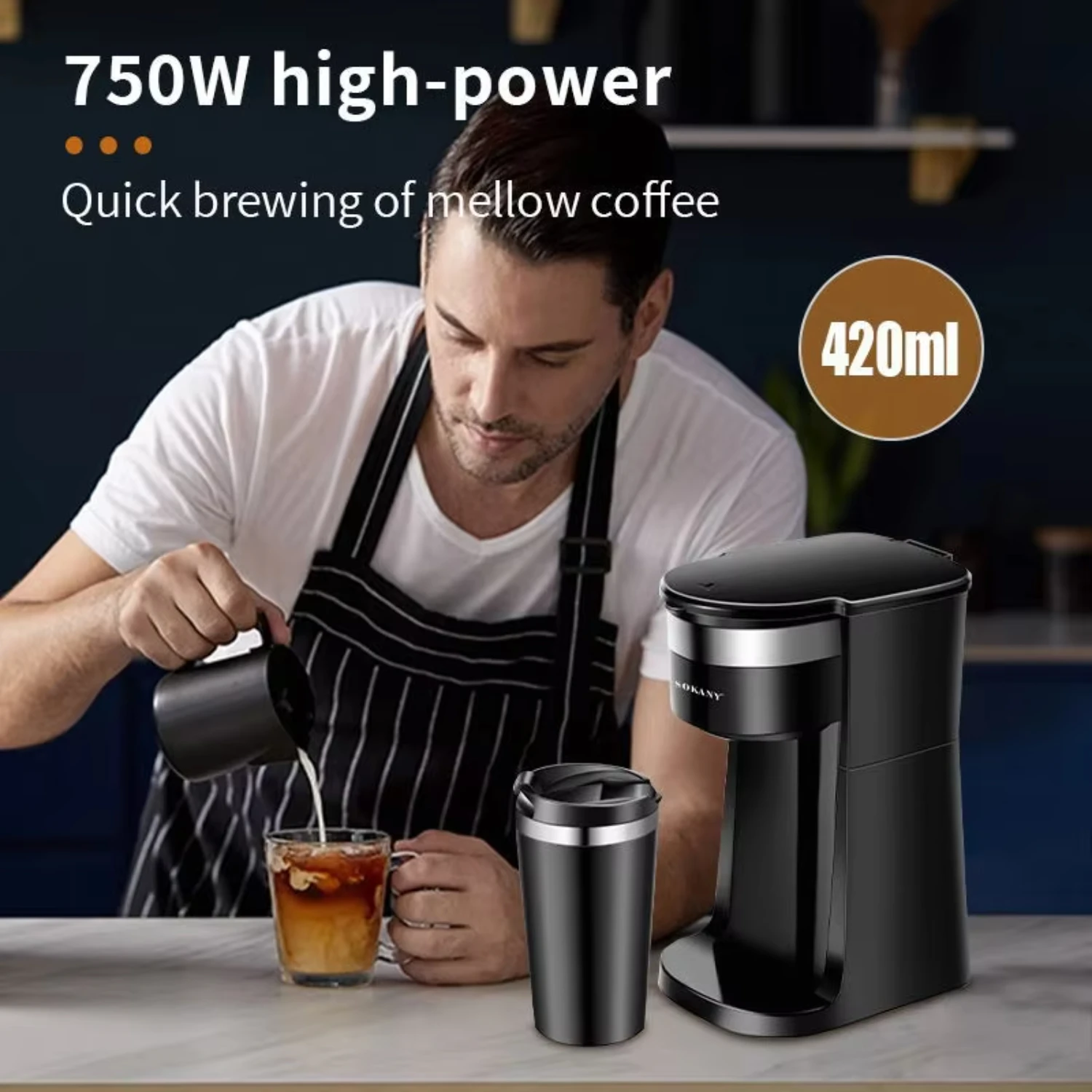 420ml Semi-automatic Turkish Coffee Machine - Brew Perfect Cups Every Time