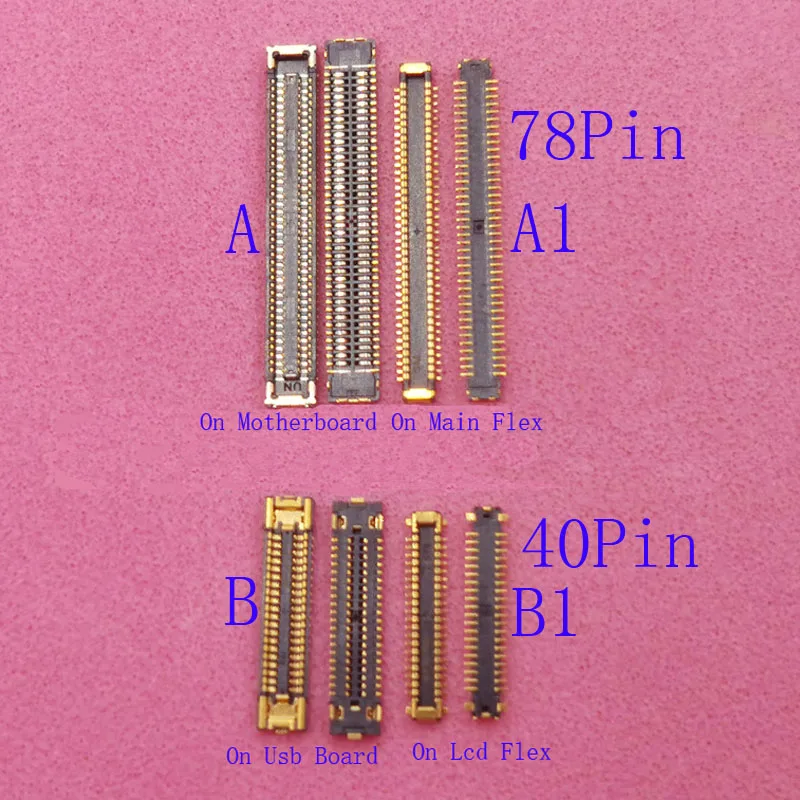 10-50Pcs Lcd Display Screen Charger FPC Connector Plug For Samsung Galaxy Note 10 Note10 Lite N770 S20FE S20 FE G781 78 40 Pin